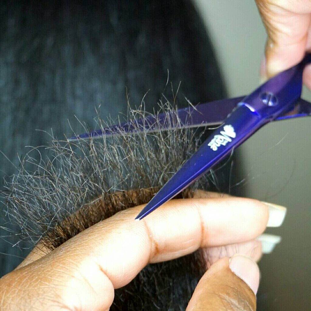 trimming of ends to grow natural hair