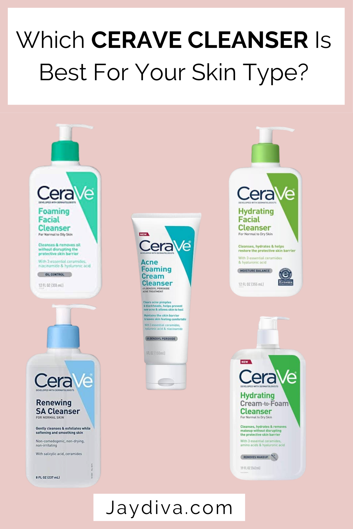 Best Cerave cleanser for your skin type 