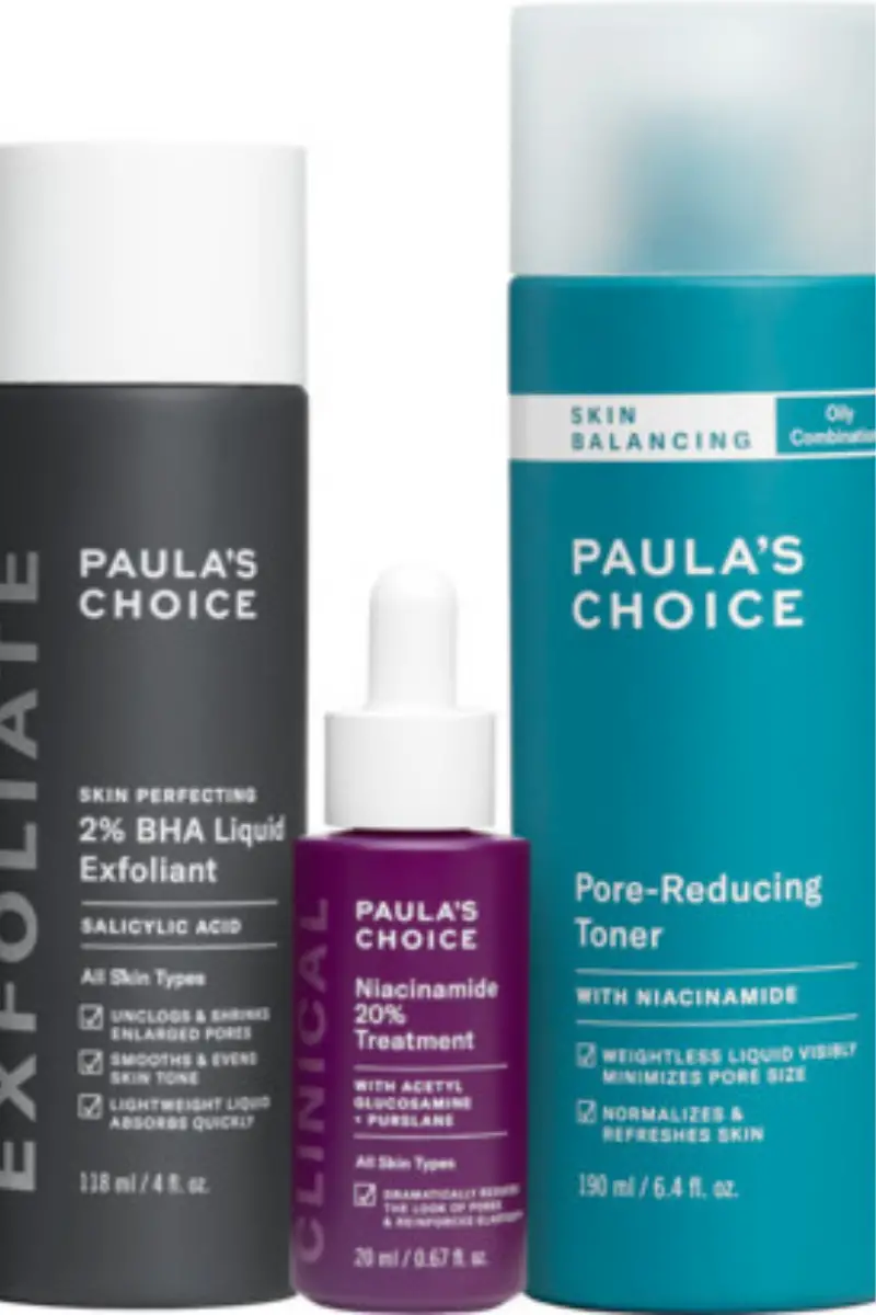Paulas choice tighten enlarged pores trio