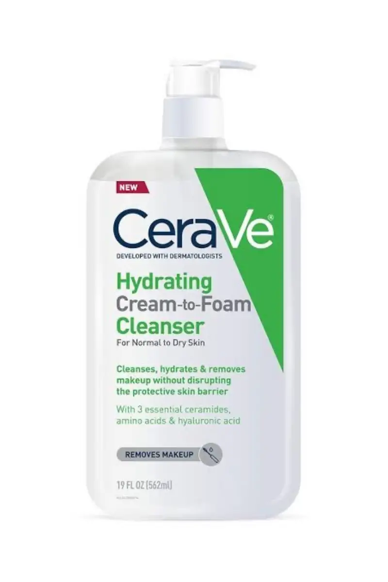 Cerave hydrating cream to foam cleanser 
