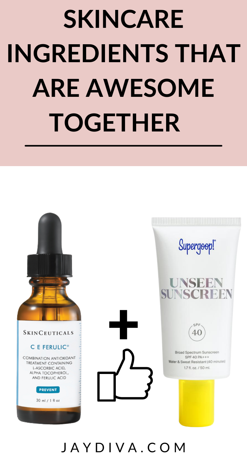 Skincare ingredients that work well together
