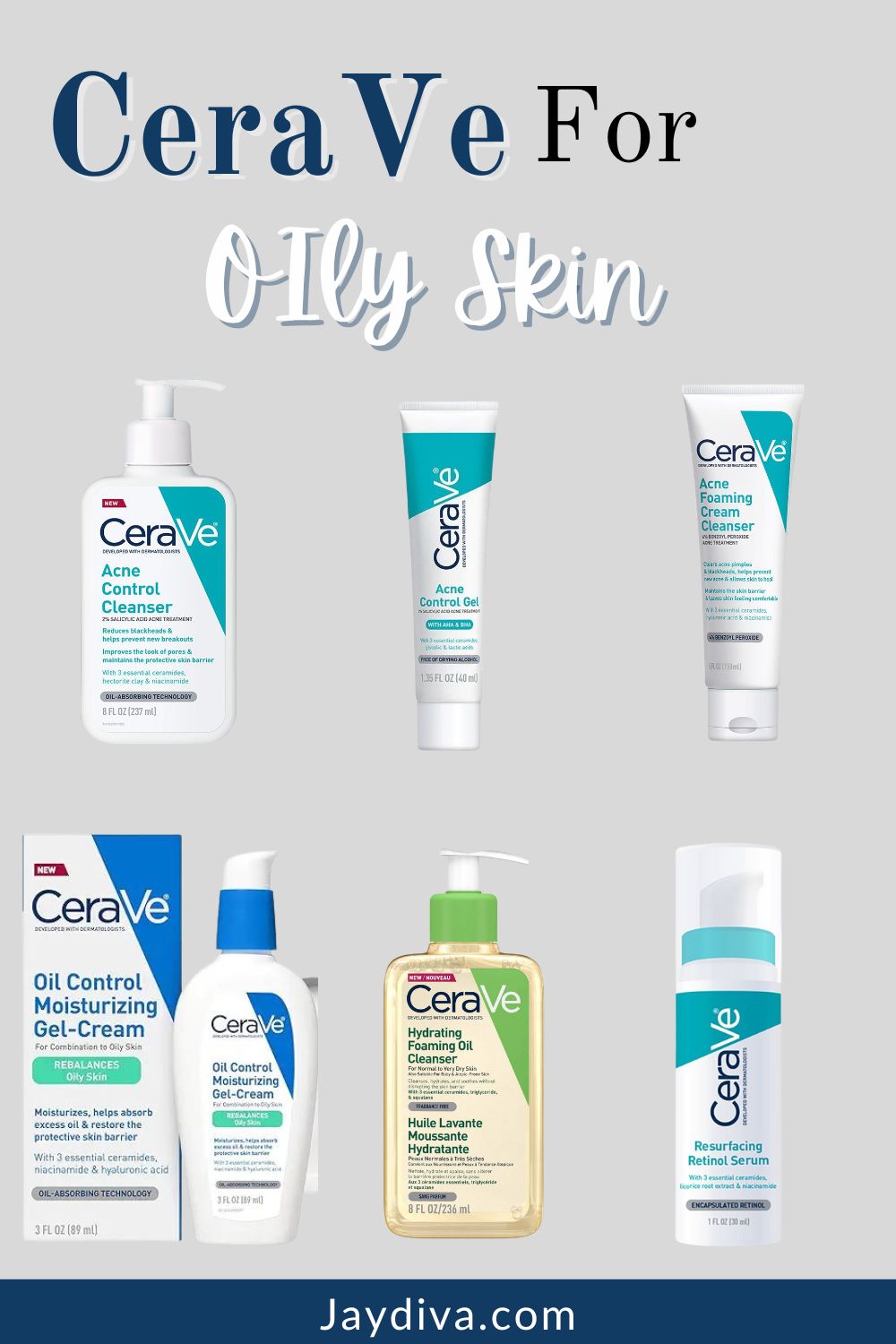 Best cerave skincare products for oily and acne prone skin