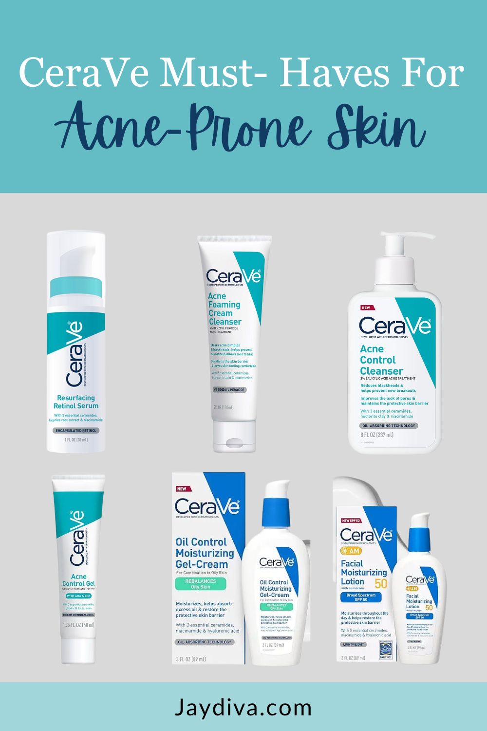 Best cerave skincare products for oily and acne prone skin